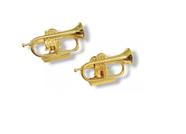 Prendedor De Partituras Flugelhorn Flash De Ouro 2 Unidades