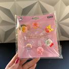 Prendedor de plástico para embalagens com 6 peças colorido kit conjunto jogo pregador plastico de cozinha donut animais -