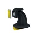 Prendedor de porta magnético adesivo para porta pivotante - Preto