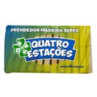 Prendedor de Roupa de Madeira Multiuso Clássico Marron Grande Resistente Sustentável Durável Unidade