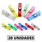 Prendedor De Tecido Grande Para Patchwork - Alinhavar Costurar - Com 20 Unidades - Nybc