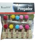 Prendedor Mini Sortidos Com 10 Pecas + Cordao 1,80M Na Solapa - Interponte