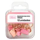 Prendedor para papel rosa - 19 mm - 12 un - Tilibra Prendedor para papel rosa - 19 mm - 12 un - Tilibra