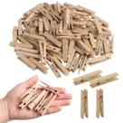 Prendedores de roupa de madeira KIMOBER 6cm 100PCS para fotos e artesanato