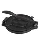 Prensa de tortilha IMUSA USA 20 cm de ferro fundido preto pré-temperado