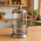 Prensa Francesa Cafeteira 350ml Inox Vidro Alta Qualidade