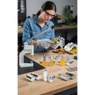 Prensa Manual c/ 8 Jogos Matrizes: Botão, Rebite, Ilhós