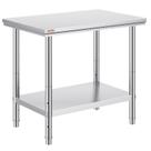 Preparação de cozinha comercial e mesa de trabalho pesada Vevor