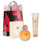 Presente avon far away rosa perfume + loçao perfumada + sacola presenteavel