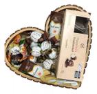 Presente Cesta Coração C/ Chocolate Cacau Sh