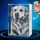Presente comemorativo personalizado para cães com foto de cristal 3D ArtPix