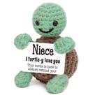 Presente Crochet Turtle 4THFARMES I Love You para sobrinha, crianças e adultos Presente Crochet Turtle 4THFARMES I Love You para sobrinha, crianças e adultos