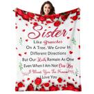 Presente de aniversário Throw Blanket Lavua Sister 50x60cm para mulheres
