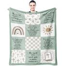 Presente de batismo Throw Blanket Muxuten 103 x 127 cm para menina/menino