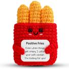 Presente de crochê Emotional Doll Hoedia Positive Fries para um amigo
