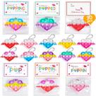 Presente de Dia dos Namorados AYGXU Love Heart Pop Charm com cartões, 30 unidades