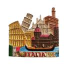Presente de lembrança 3D Landmark com ímã de geladeira Wedarego Italy