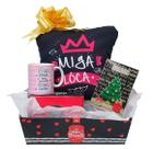 Presente De Natal Para Amiga Cesta C/ Almofada Caneca Cartão