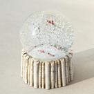 Presente de Natal Snow Globe Mingfuxin Cardinal 100ml Red Bird