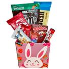 Presente de Páscoa Infantil Cesta de Chocolates Coelho