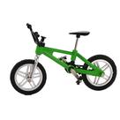 Presente de simulação criativa de bicicleta de dedo modelo Mini Alloy, verde