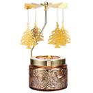 Presente de vela DAISRED com design de árvore de Natal perfumada rotativa