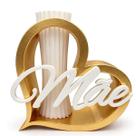 Presente Dia das Mães Vaso Decorativo com Coração Mãe Presente Dia das Mães Vaso Decorativo com Coração Mãe