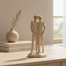 Presente Dia Dos Namorados Enfeite Decorativo Casal Gay Minimalista Nude Dourado AVB DECOR