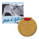 Presente dia dos pais - 2 livros infantis : obrigado, paizão + para o melhor pai do mundo (medalha)