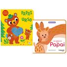 Presente dia dos pais - 2 livros infantis : papai urso - aperte meu coração fofinho + os abraços do papai