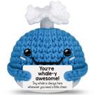Presente divertido feito à mão em crochê de animais de pelúcia com baleia para todas as idades