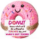 Presente: donut de crochê feito à mão, agradecimento ao professor