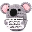 Presente: Emotional Cheer Up Support, coala de crochê feito à mão