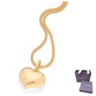 Presente Feminino Colar + Pingente Feminino Coração Abaulado Rommanel Banhado Ouro 18k