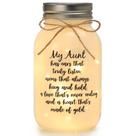 Presente Mason Jar Night Lights Maracco Aunt com 10 luzes quentes
