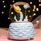 Presente musical de sereia Snow Globe BREIS para meninas de 10 cm