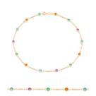 Presente Para Adolescentes Jovens Ou Debutantes Choker Cristais Coloridos Rommanel