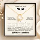 Presente Para Neta Colar Com Mensagem Amor Vovô e Vovó