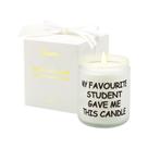 Presente para professores Candle Lihome Vanilla Coconut Scent 198g