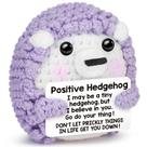 Presente positivo engraçado de crochê Hedgehog Sensi Blue para adultos