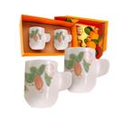 Presente Solidário Amigos do Bem Xícaras de Cerâmica Artesanal para Café LC7
