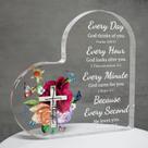 Presentes cristãos para mulheres, aniversário, presentes inspiradores para amigas, decoração de mesa com versículos bíblicos em acrílico, presentes religiosos para irmã, mãe, mãe, placas decorativas bíblicas para casa