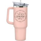 Presentes cristãos Tumbler Lucagift para mulheres de 1,2 L com canudo