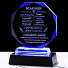 Presentes Crystal Keepsake Movdyka Boss com base de LED para homens/mulheres