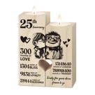 Presentes de casamento de 25º aniversário para decoração de casal