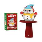 Presentes De Natal Para Crianças, Blocos De Montar Micro, Quebra-Cabeça Do Papai Noel E Renas,
