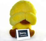 Presentes de pelúcia Pushie Duck I'm Sorry com cartão
