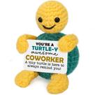 Presentes engraçados para colegas de trabalho Turtle, presentes de agradecimento, colega de trabalho, melhor amiga de trabalho, presente de aniversário para mulheres e homens, presente de despedida e despedida de viagem para colega de trabalho, Positive Crochet Animals Turtle