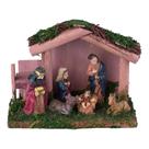 Presepio Cena Madeira 15x6,5x11,5cm Cv233407 Cazza