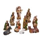 Presépio Kurt Adler 6 com 11 figuras em resina de Natal